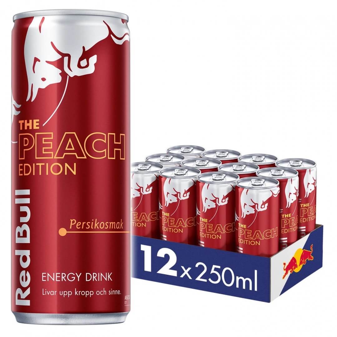 Red Bull Peach Edition 25cl x 12st (Helt flak)