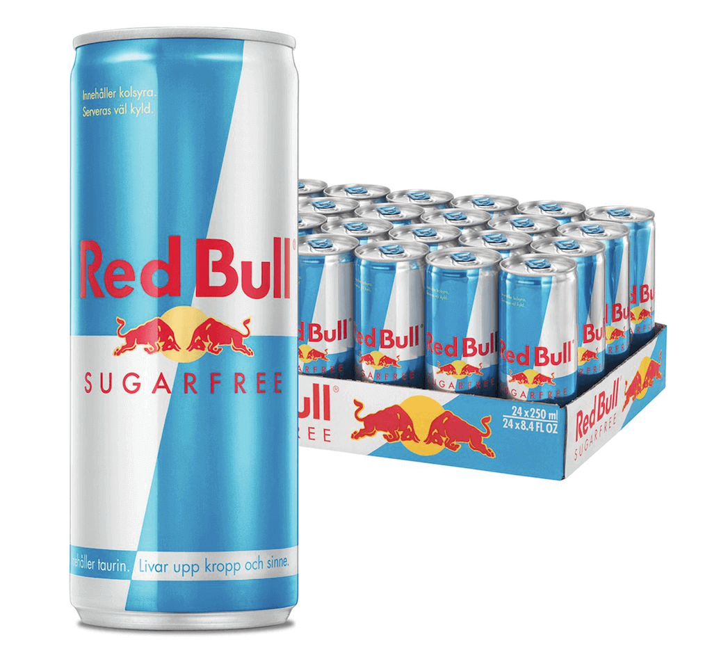 Red Bull Sugar Free 25cl x 24st (helt flak)