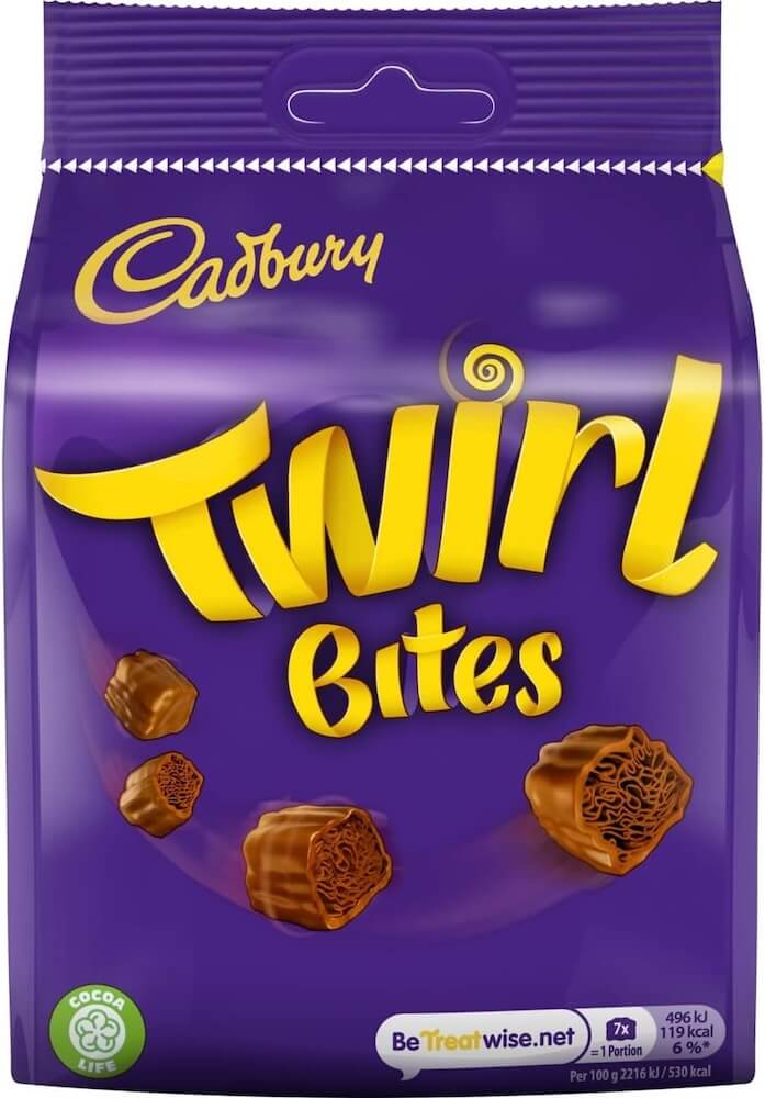 Cadbury Twirl Bites Chocolate Bag 85g