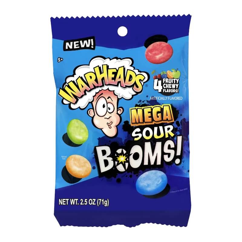 Warheads Mega Sour Booms 71g(BF:2025-03-18)