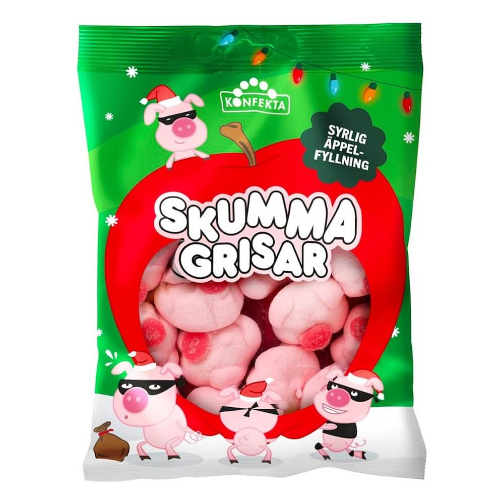 Skumma Grisar Äpple 120g (BF:2025-08-07)