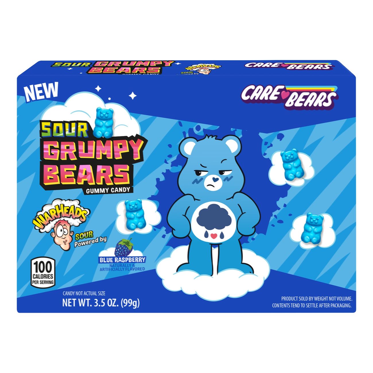 Warheads Care Bears Sour Grumpy Bears 99g