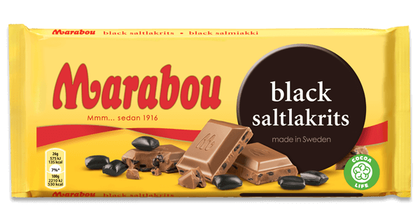 Marabou Black Saltlakrits 100g