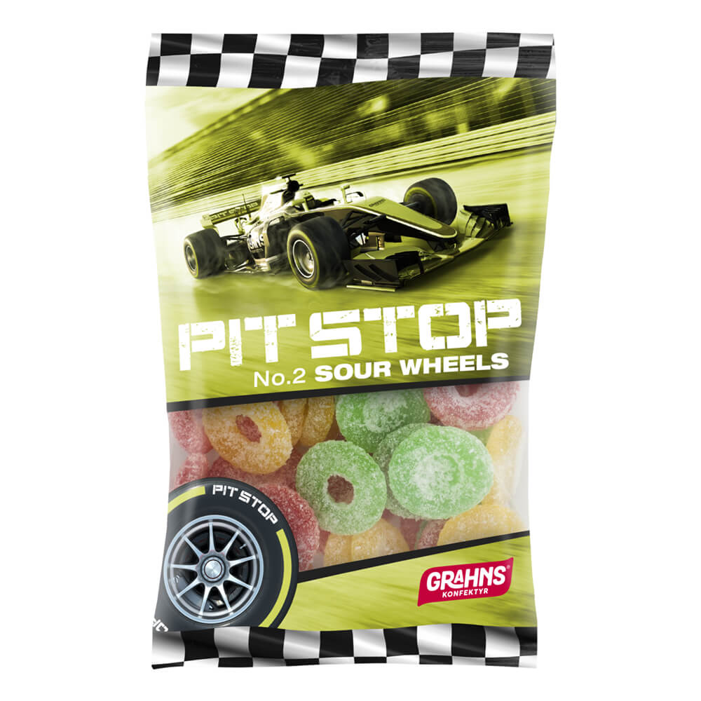 Pit Stop Sour Wheels 100g