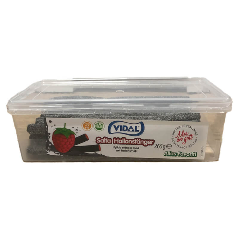 Vidal Salta Hallonstänger 265g