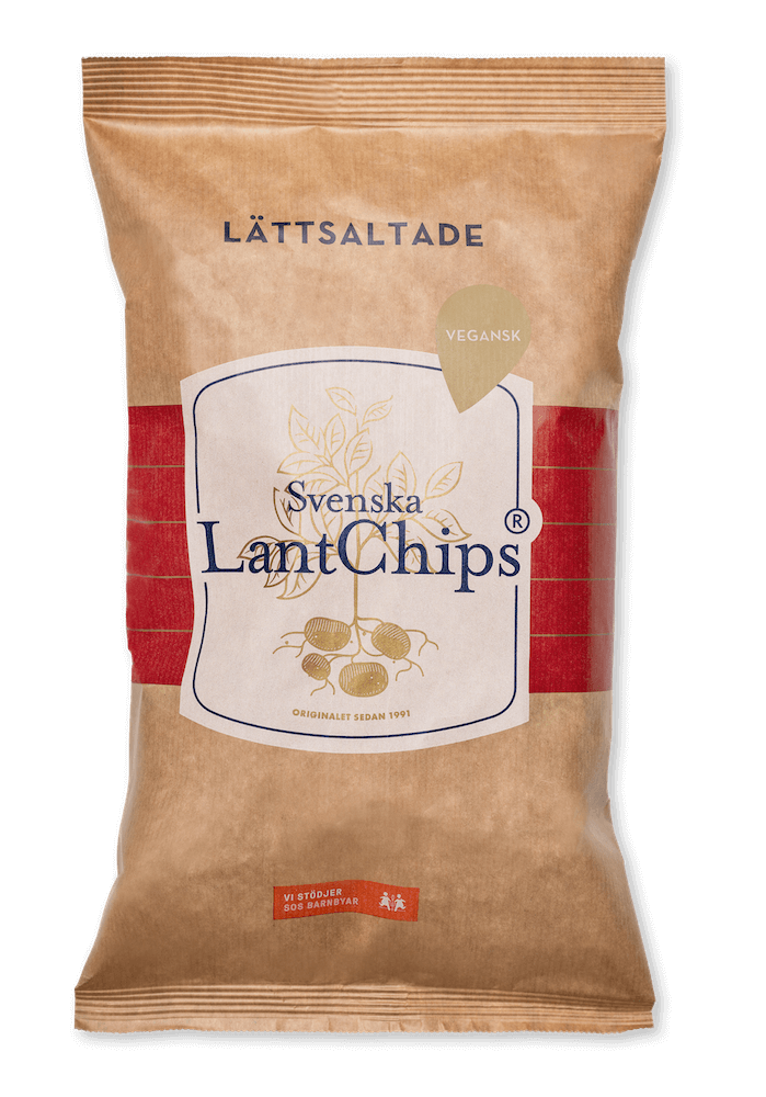 Svenska Lantchips Lättsaltade 200g