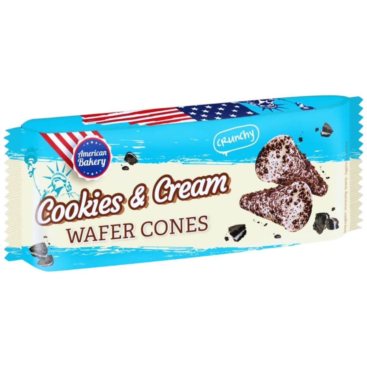 American Bakery Cookies & Cream Cones 112g