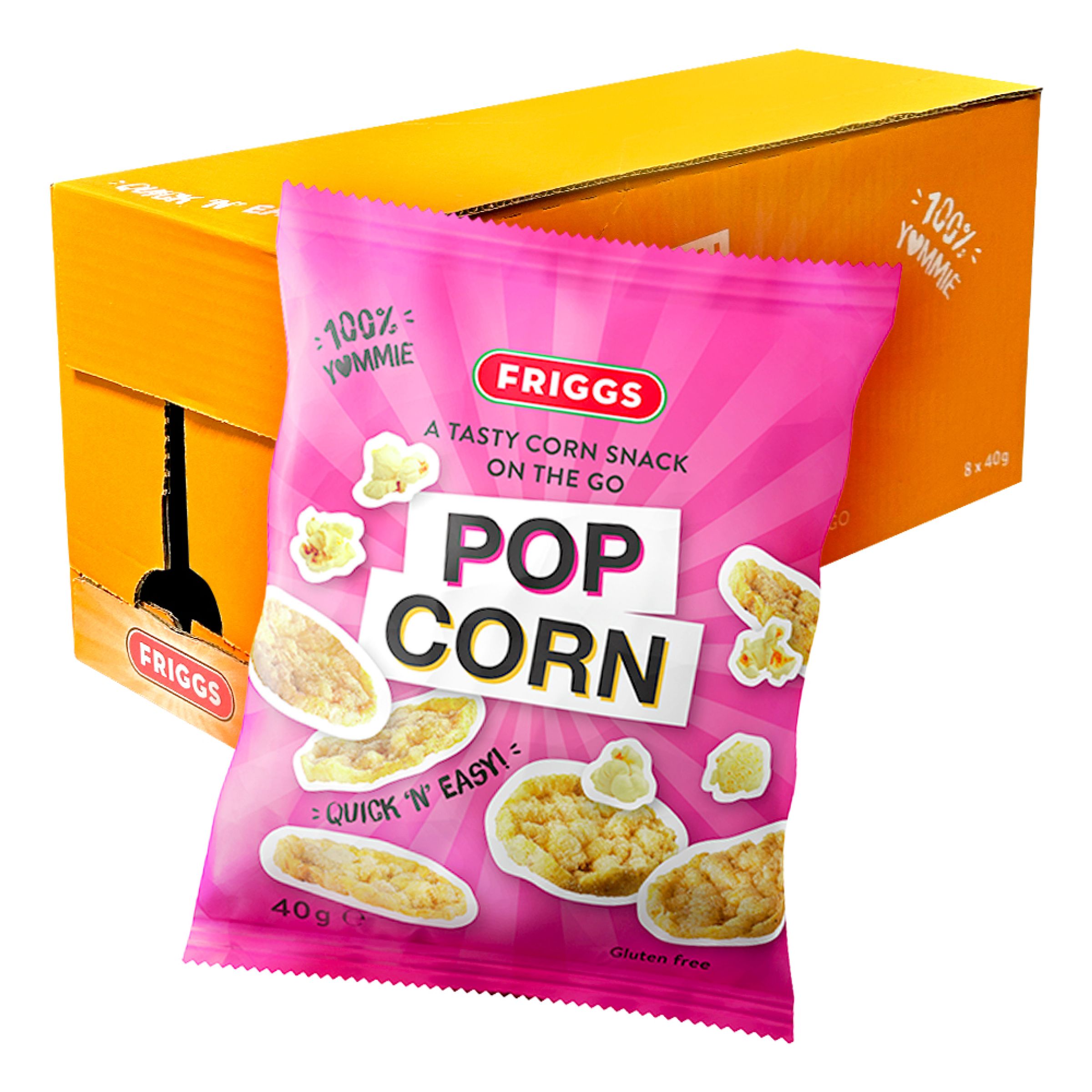 Friggs Minimajskakor Popcorn Storpack - 8-pack