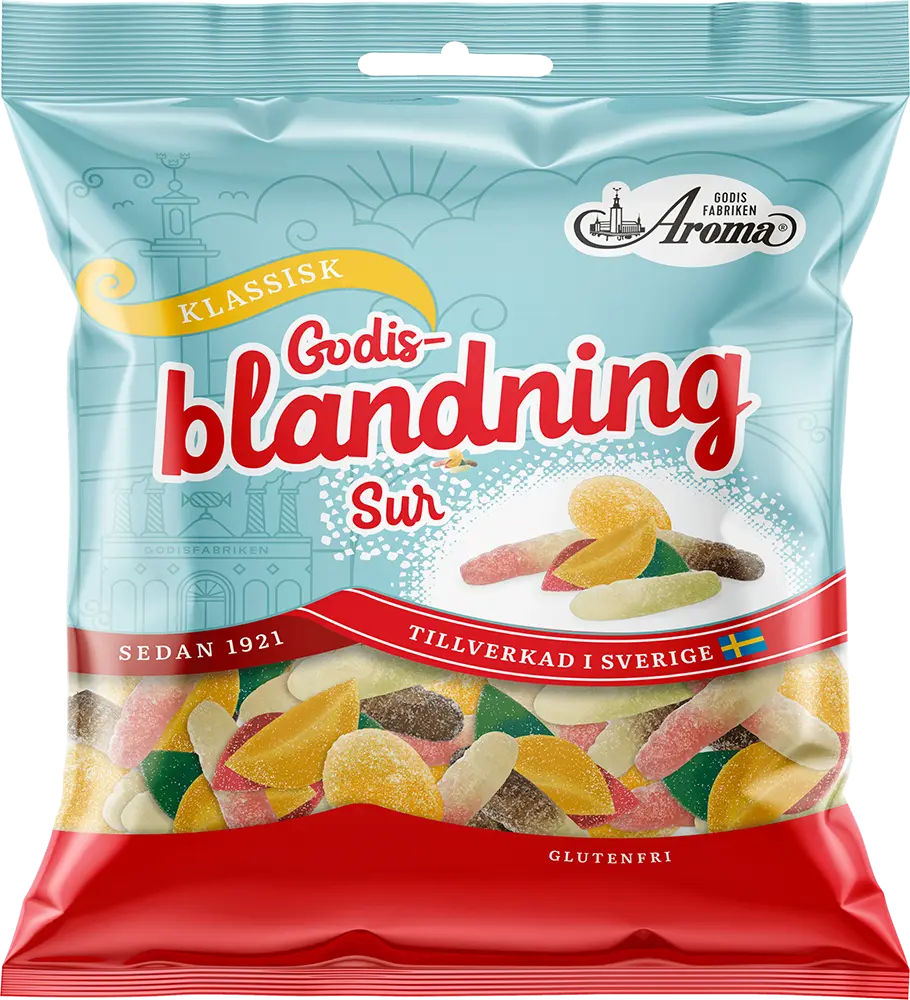 Aroma Godisblandning Sur 115g