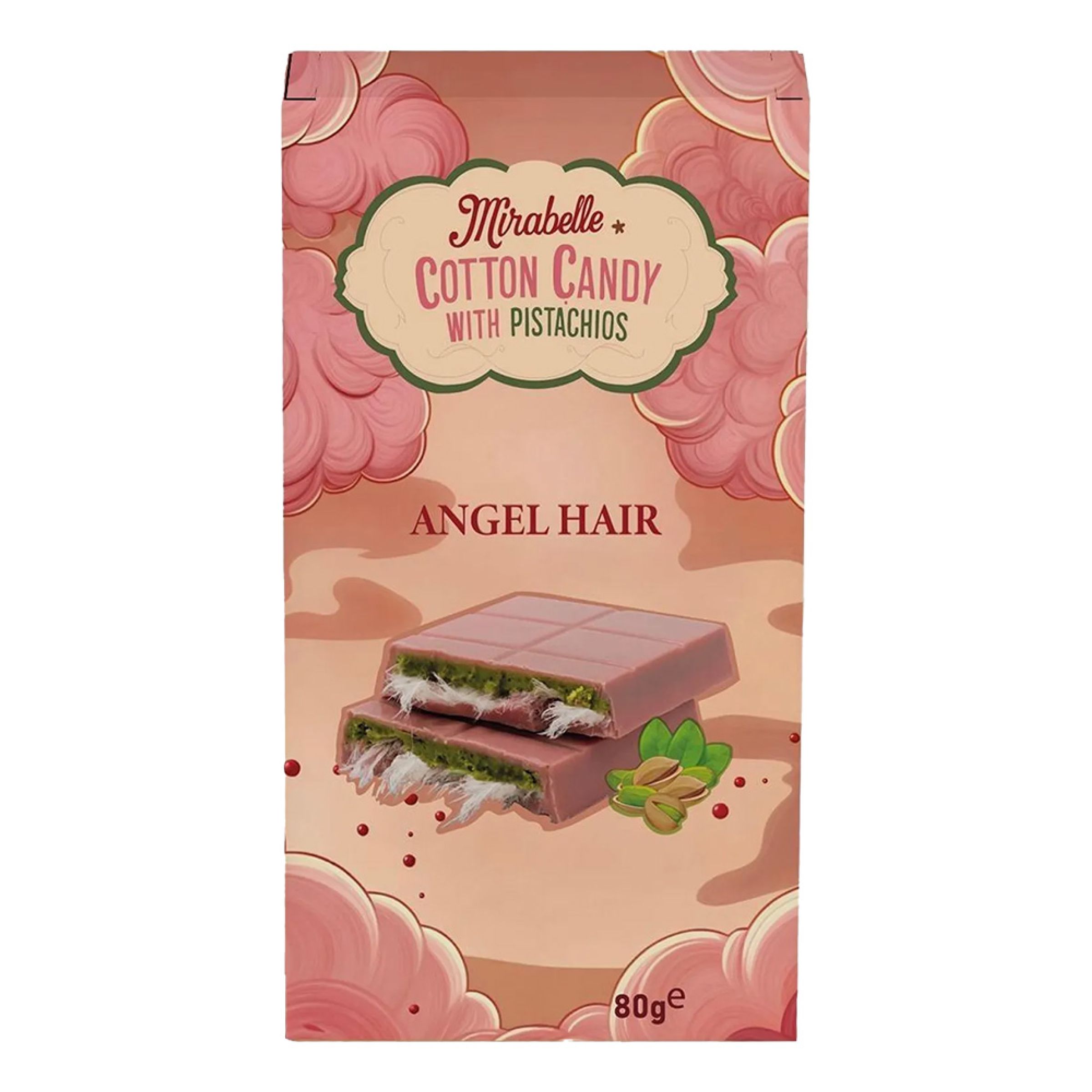 Mirabelle Cotton Candy Dubai Chocolate Pink - 80 gram