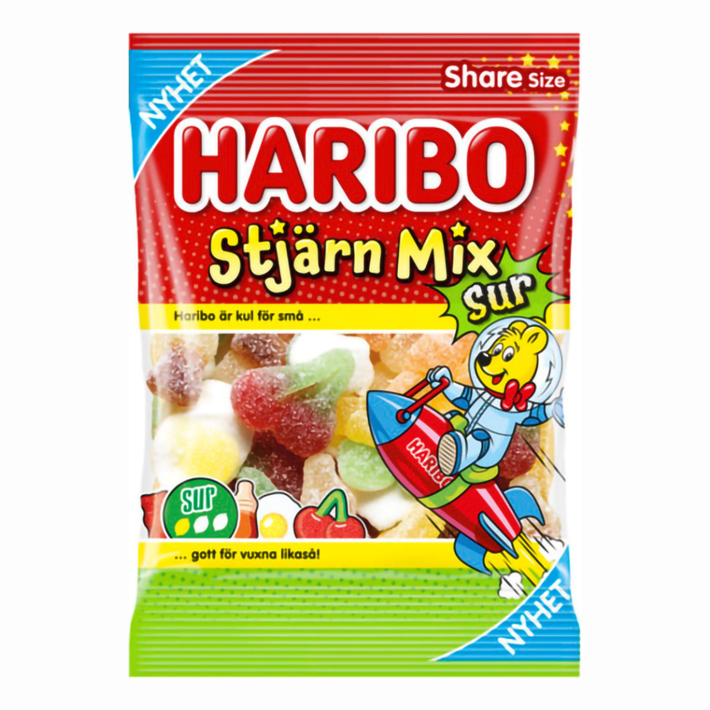 Haribo Stjärn Mix Sur - 150 gram