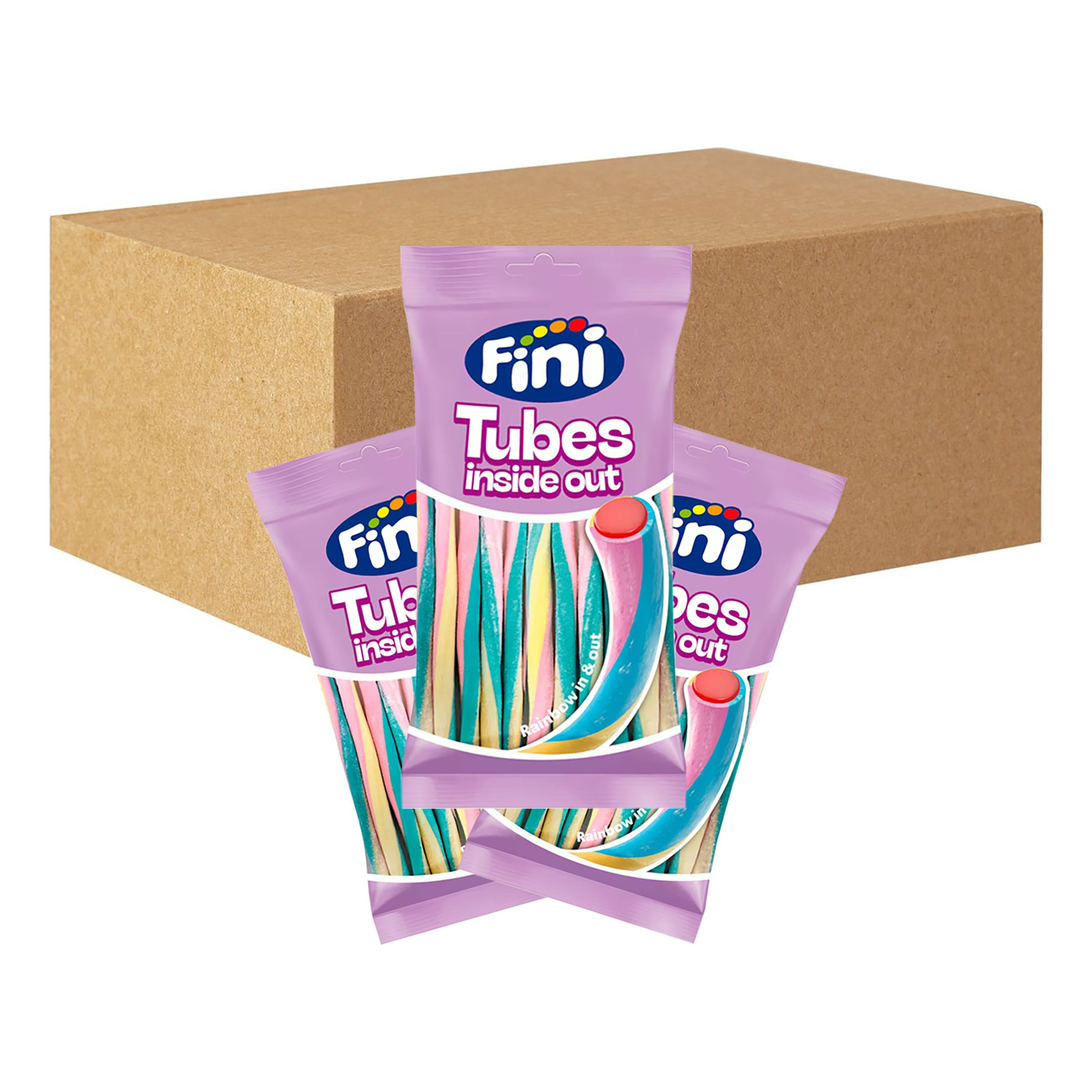 Fini Rainbow Tubes Inside Out Storpack - 12-pack