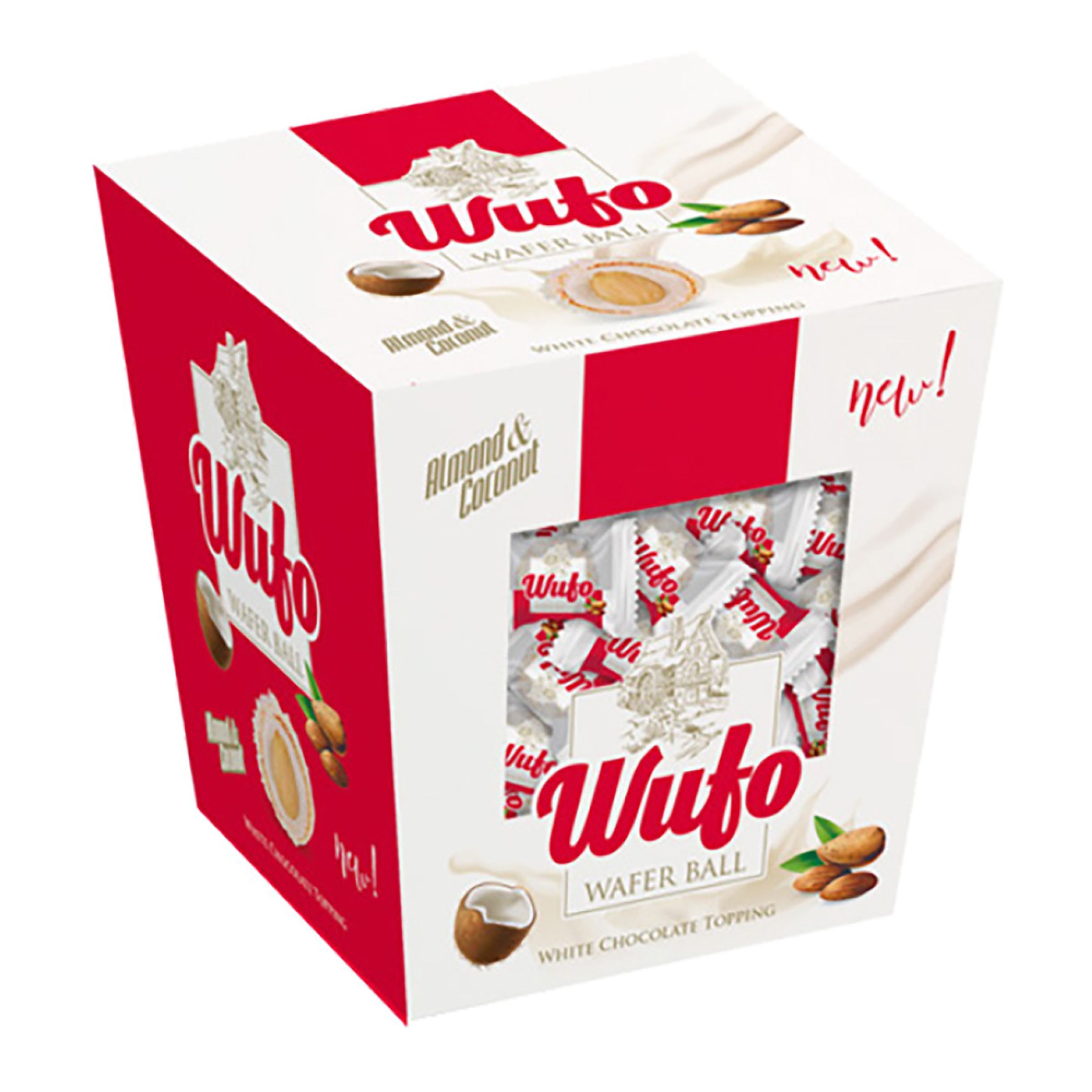 Wufo Wafer Ball Cream Almond - 150 gram