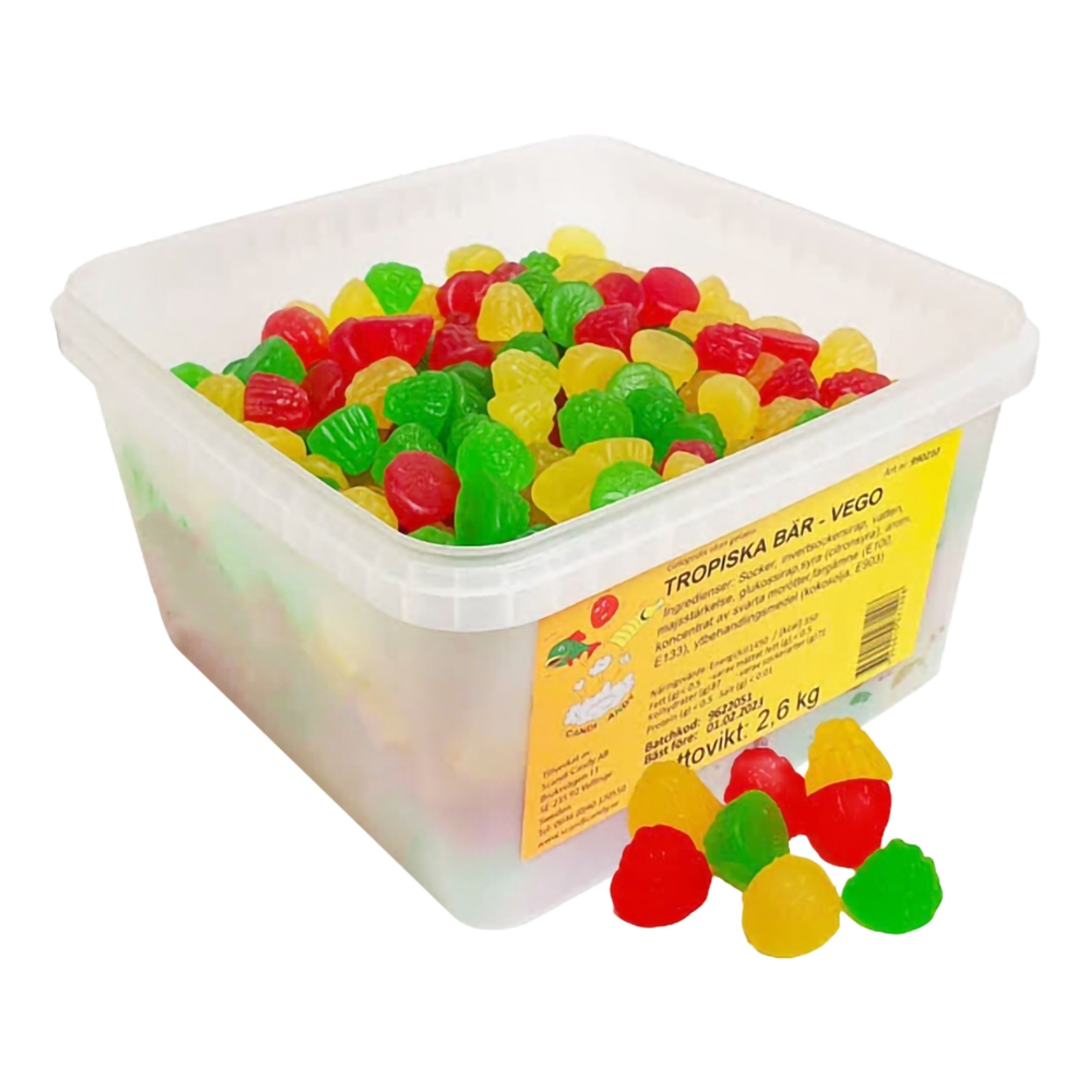 Tropiska Bär Vego Storpack - 2,6 kg