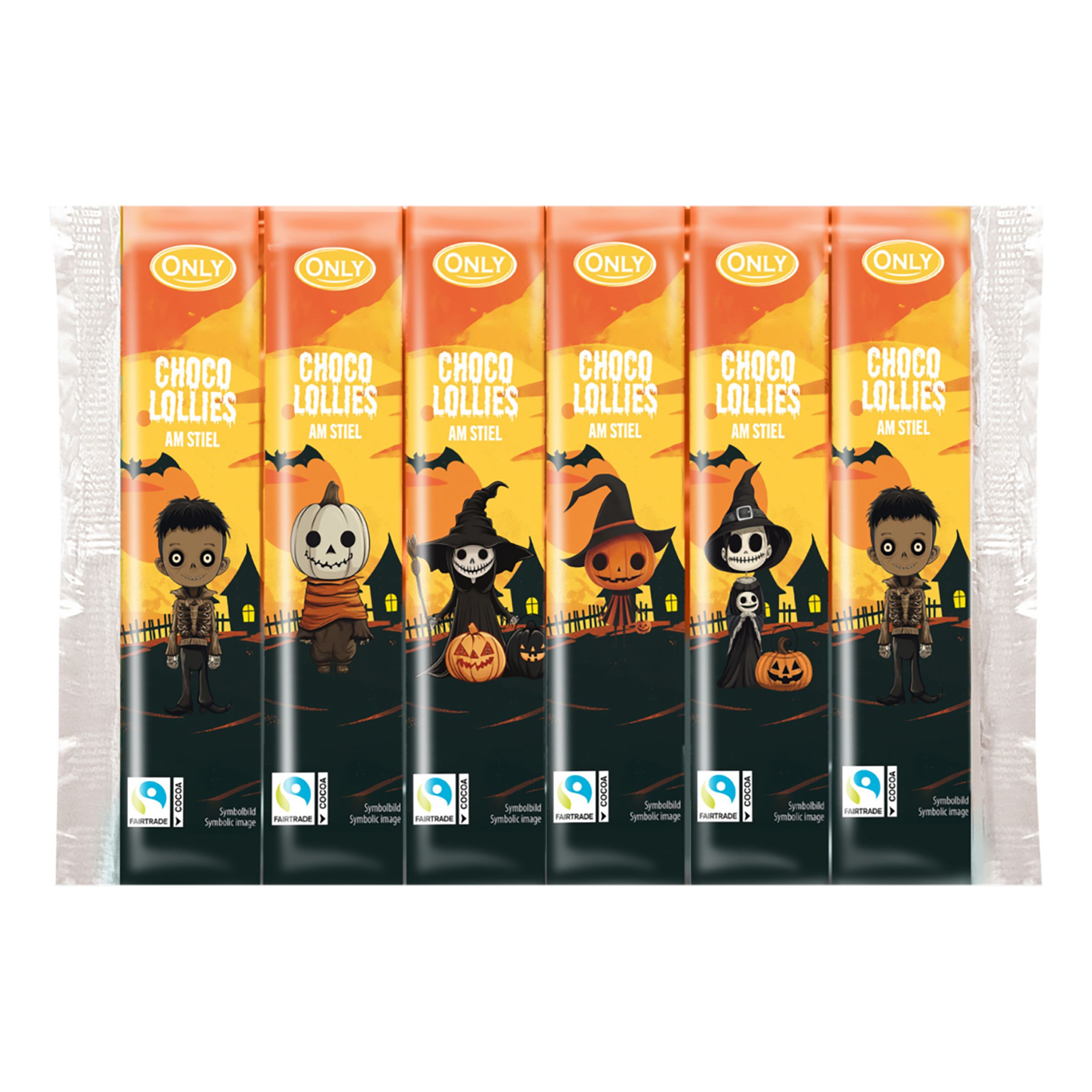 Choco Lollies Halloween - 6-pack