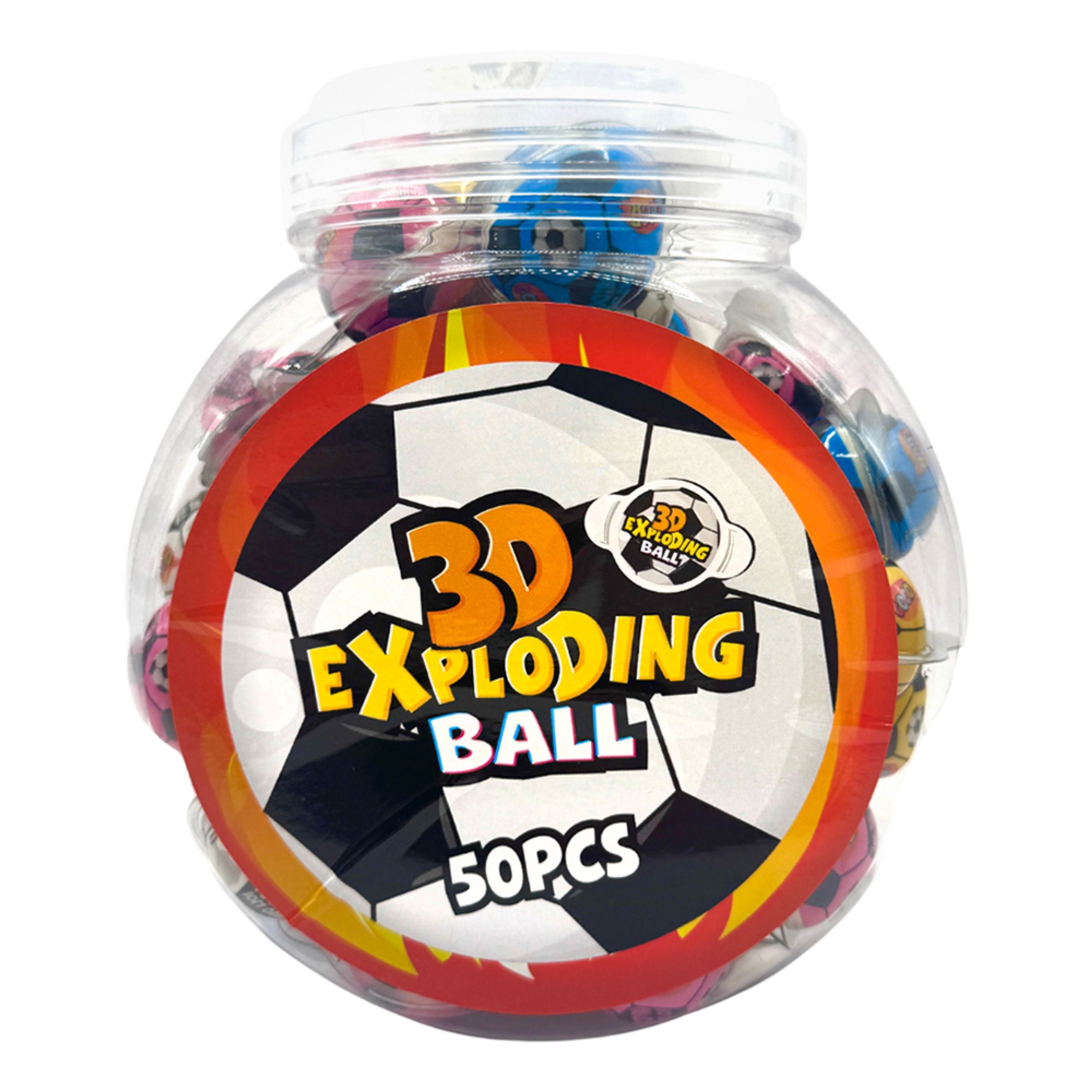 3D Fotbollar Exploding Ball Storpack - 50-pack