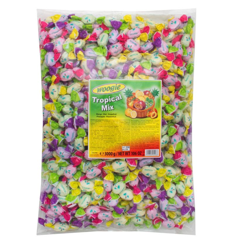 Woogie Karameller Tropisk Mix 3kg