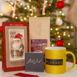 Presentset God Jul Lärare (praliner, kaffe, mugg & kort)