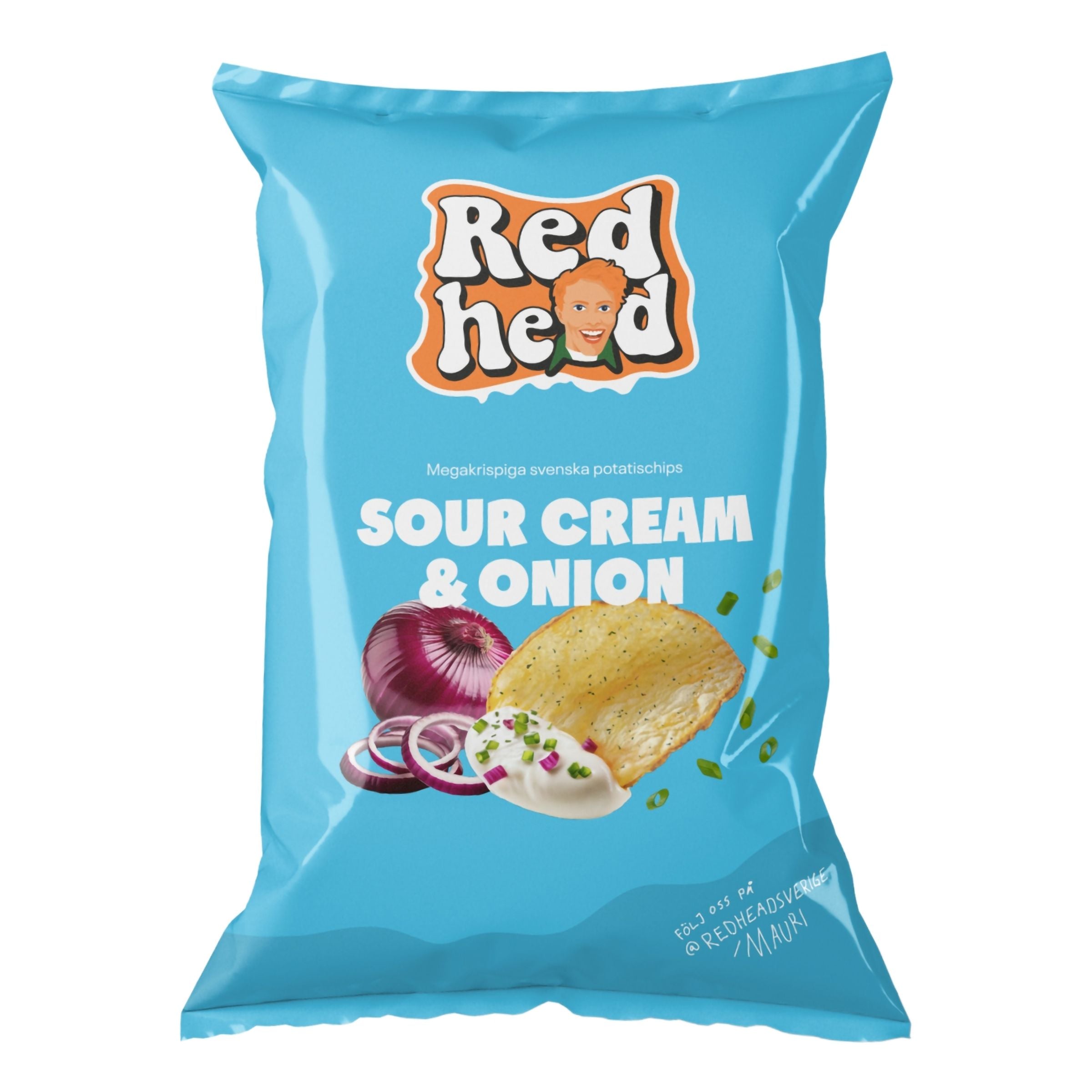 Redhead Sourcream & Onion Chips - 150 g