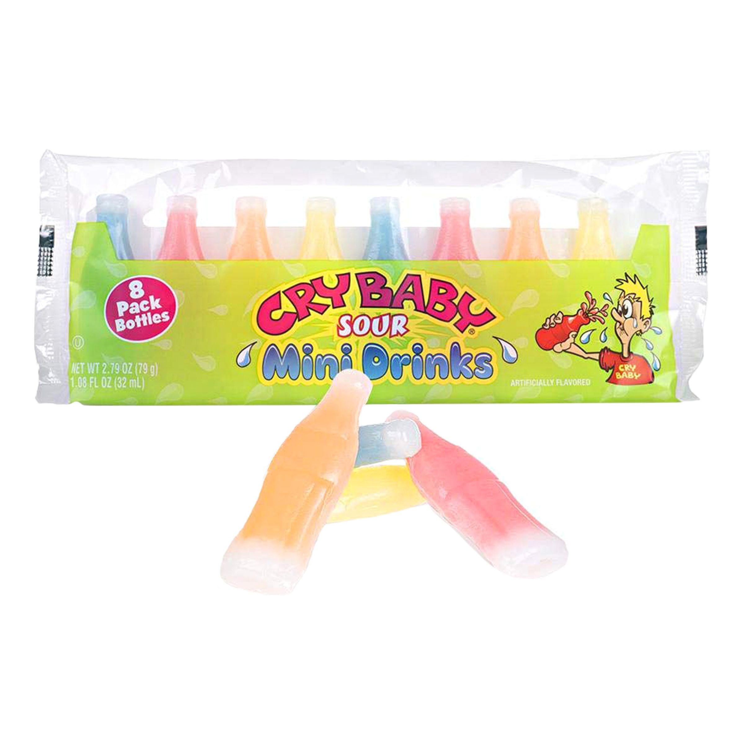 Cry Baby Sour Mini Drinks - 8 x 79 g