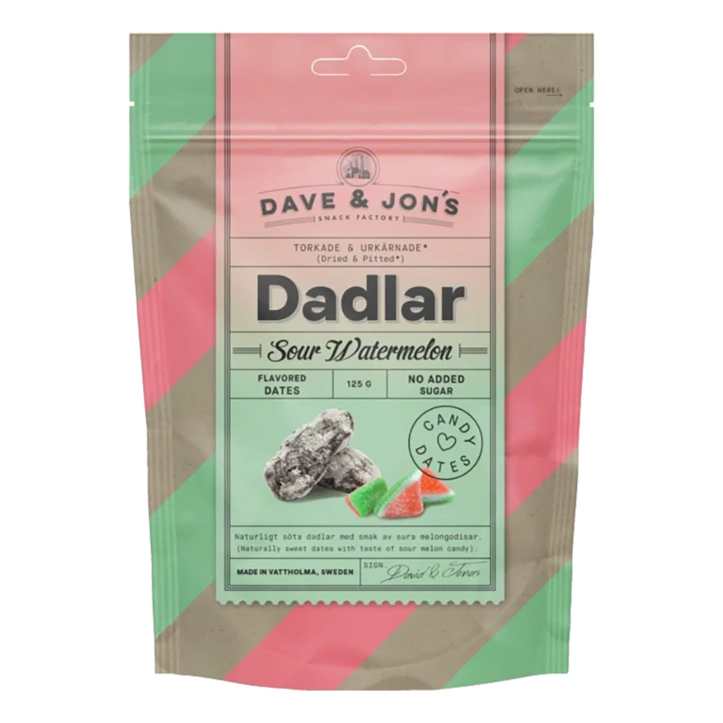 Dave & Jon's Dadlar Sour Watermelon - 125 g