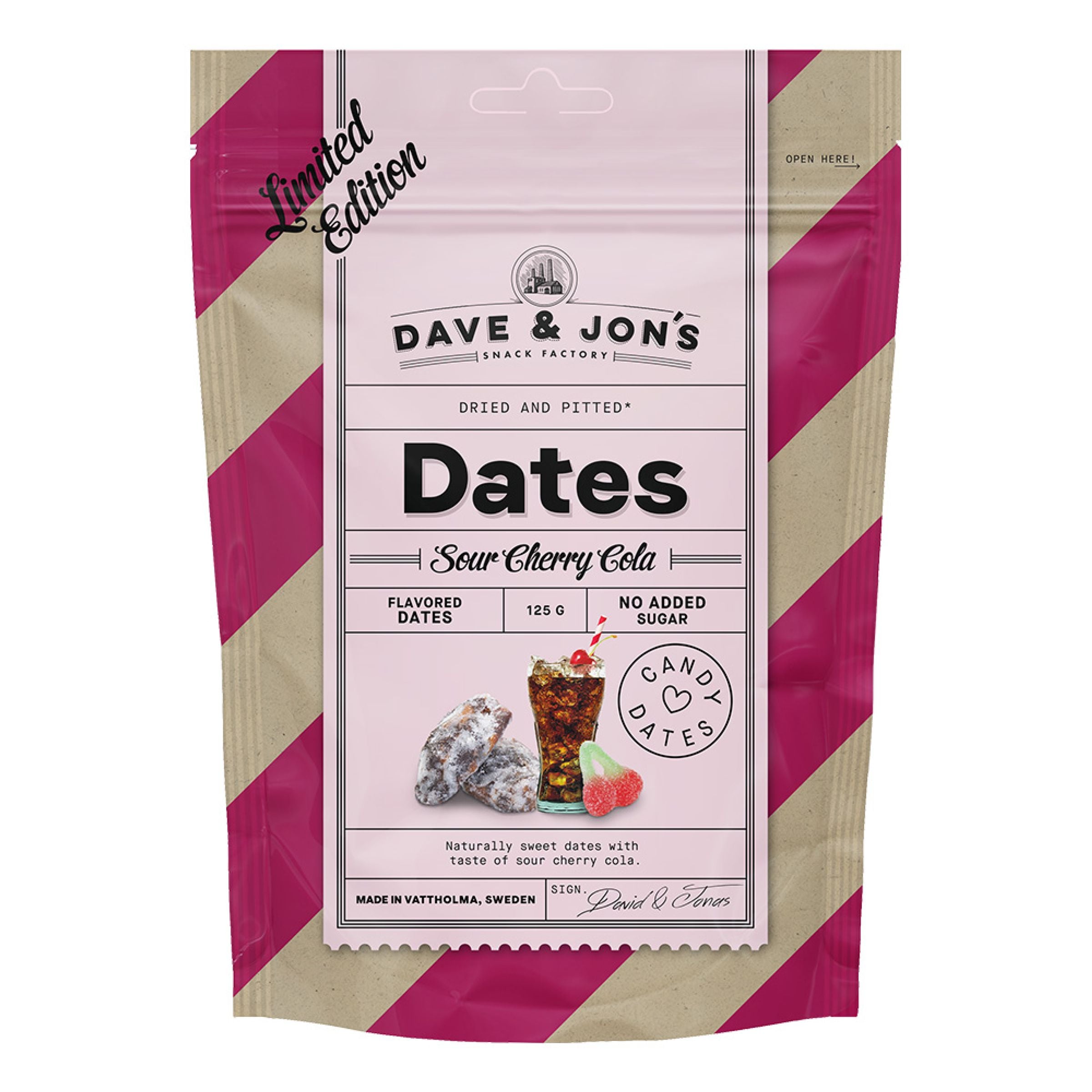 Dave & Jon's Dadlar Sour Cherry Cola - 125 g