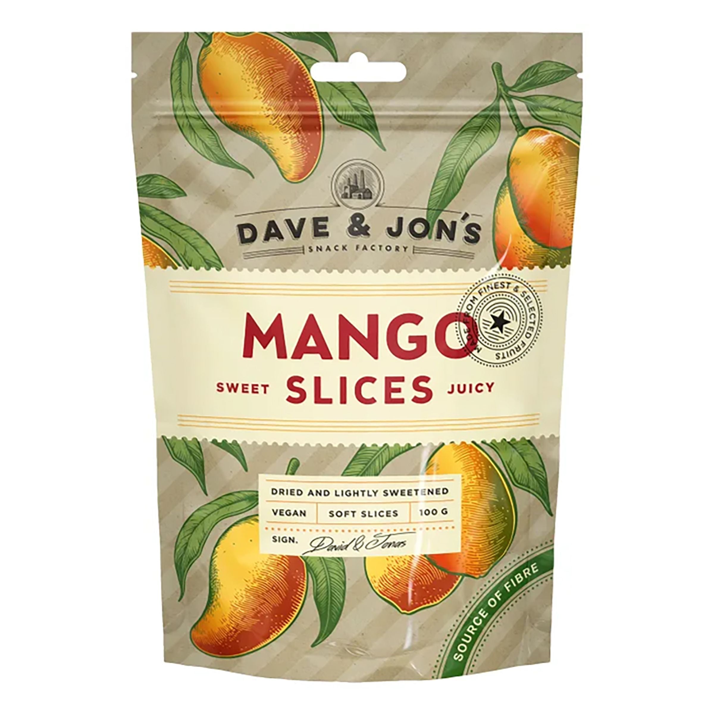 Dave & Jon's Torkad Mango - 100 g