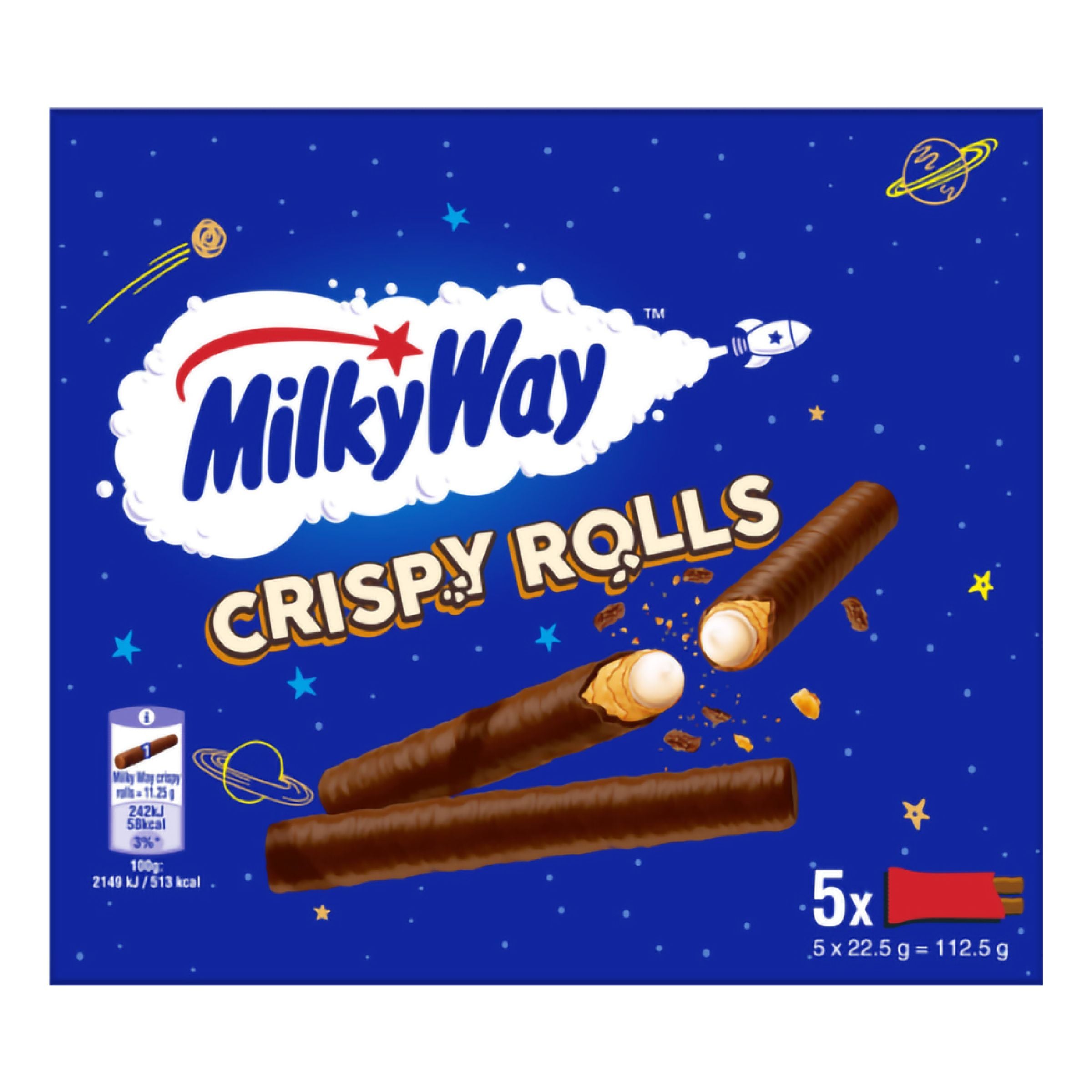 Milkyway Crispy Rolls - 5 x 22,5 g
