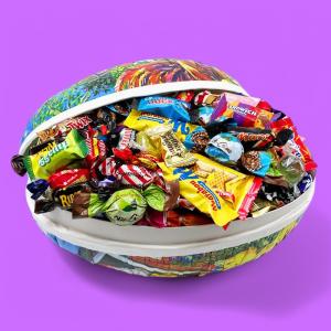 *FÖRBOKAS* Påskägg Jumbo med godis (2,3kg!)